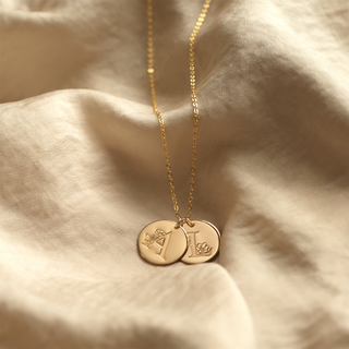 Botanical Alphabet Necklace